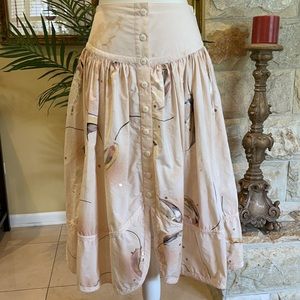 Design House Stunning Hand-painted Skirt & Top